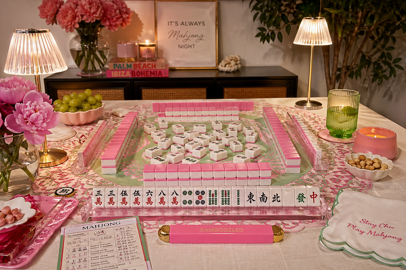 Mahjong tablescape